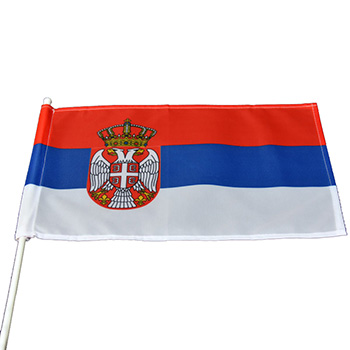 Zastava Srbije za auto sa nosačem-1