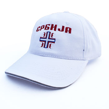 Kačket Srbija 4S - beli