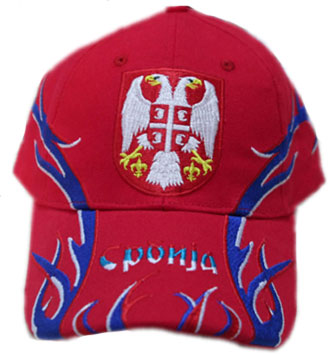 Kačket Srbija tribal - crveni