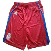 Peak Serbia national basketball team shorts - red