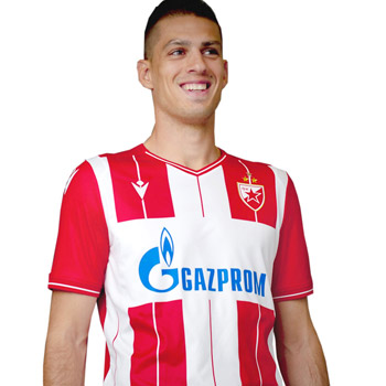 Macron crveno-beli dres Crvene zvezde 2019/2020 sa štampom-2