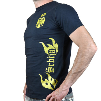 Serbia T shirt - golden