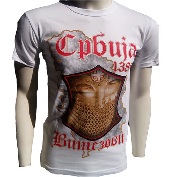 T shirt Serbia 1389 - white