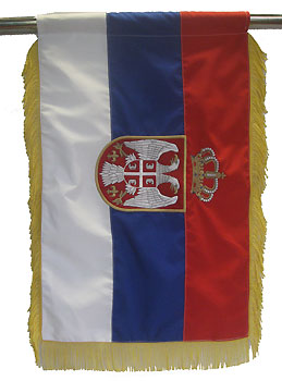 Serbia flag 60 x 40 cm - microfiber