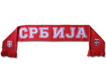 Serbian national football team scarf - red