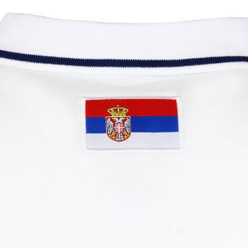 Peak Serbia national basketball team polo shirt 2023 - white-2