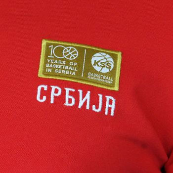 Peak Serbia national basketball team polo shirt 2023 - red-1