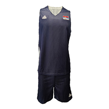Peak komplet za trening košarkaške reprezentacije Srbije obostrani teget/beli KSS1919/20