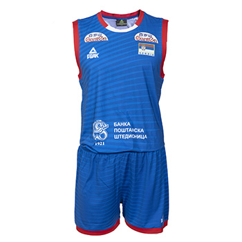 Official Peak volleyball jersey and shorts of Serbia male new - blue