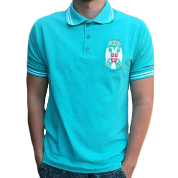 Polo majica Srbija - mint