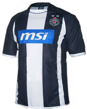 Replica of Partizan MSI jersey for 2009/10 season Replica of Partizan MSI jersey for 2009/10 season