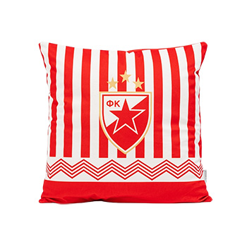 Jastuk Crvena zvezda 45x45cm - crveno-beli