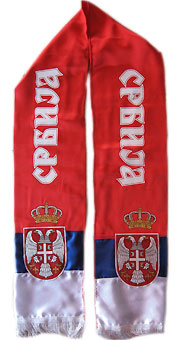 Silk scarf Serbia-2