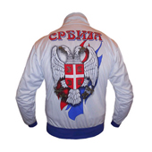 White kids track suit Serbia - top