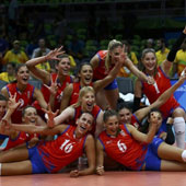 Official jersey women volleyball team Serbia with name and number 
