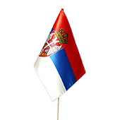 Flag of Serbia for table - crepe satin