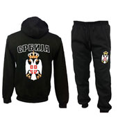 Tracksuit Serbia emblem - black