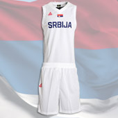Peak Serbia national basketball team set for- white