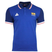 Peak Serbia national basketball team polo shirt 2023 - blue