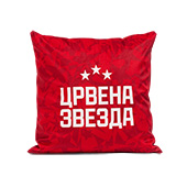 Jastuk Crvena zvezda 45x45cm - tri zvezde