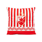 Jastuk Crvena zvezda 45x45cm - crveno-beli