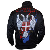 Serbia eagle tracksuit - black