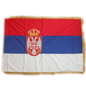 Embroidered flag of Serbia 150 x 100 cm with a new coat of arms