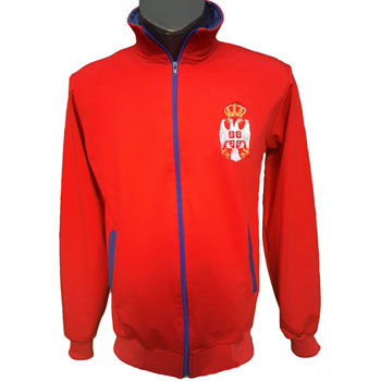 Crvena zip trenerka Srbija - gornji deo Crvena zip trenerka Srbija - gornji deo