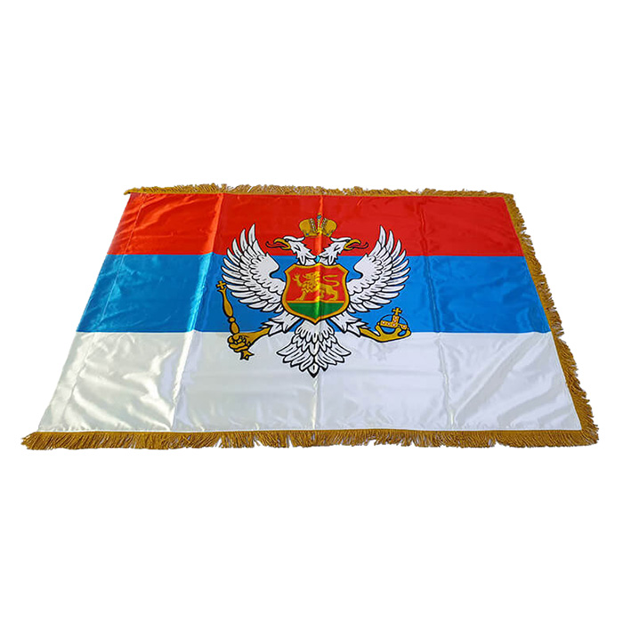 Zastava Kraljevine Crne Gore – saten 120x80cm