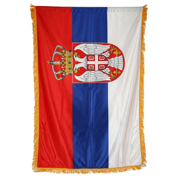 Satenska zastava Srbije 150 cm x 100 cm - dupla se resama-1