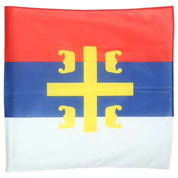 Mrežasta zastava Srbija 4S 100 x 100 cm