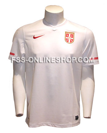 Serbian Supporters kit: white jersey + flag