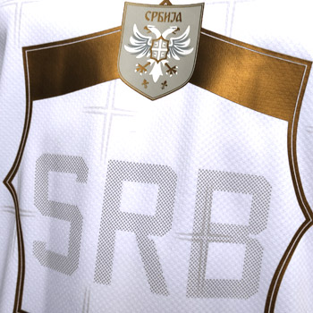 Zvezda - Srbija komplet III: plavi dres Zvezde i beli dres Srbije-3