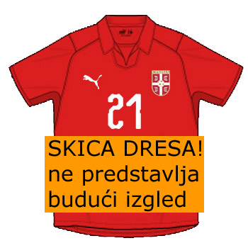 PRESALE - Puma Serbia home jersey for WC in Qatar 2022 with personalization