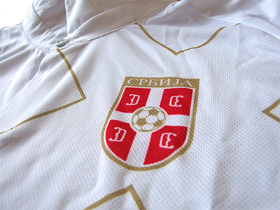 Komplet - beli fudbalski dres Srbije + parfem Orao-3