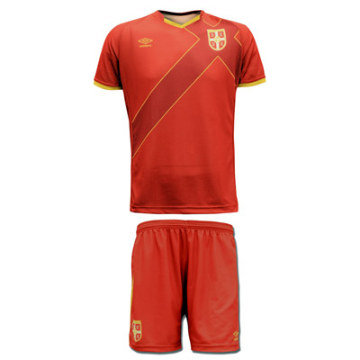 red umbro shorts