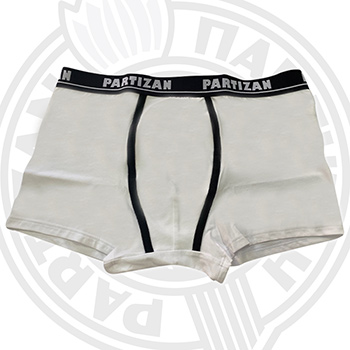Muške bokserice Partizan - bele 2010-B