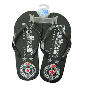 Flip flops black FC Partizan 2100