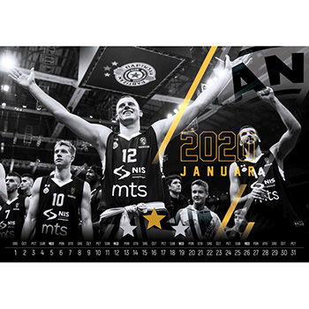 Kalendar KK Partizan 2020-1