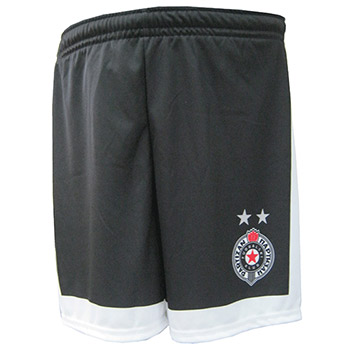 Replika dečijeg šorca FK Partizan - crni 2329