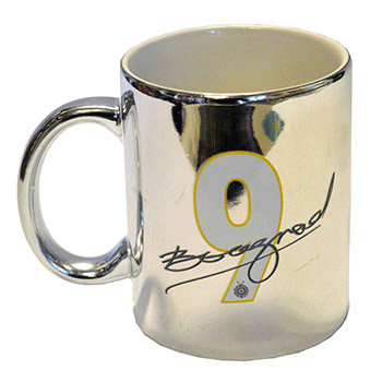 Metallic silver coffee cup FC Partizan 2788-1