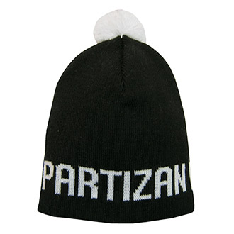 Crna dečija zimska kapa sa kićankom Partizan 2837 Crna dečija zimska kapa sa kićankom Partizan 2837