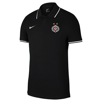 Nike dečija crna polo majica FK Partizan 5233