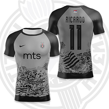 Nike navijački dres FK Partizan 2022/23 sa štampom