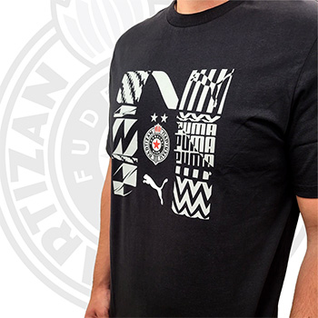 Puma crna majica FK Partizan 6037