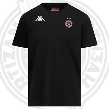 Kappa crna majica FK Partizan 6053