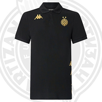 Kappa crna polo majica FK Partizan 6070