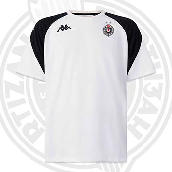 Kappa bela majica za trening FK Partizan 6083 Kappa bela majica za trening FK Partizan 6083