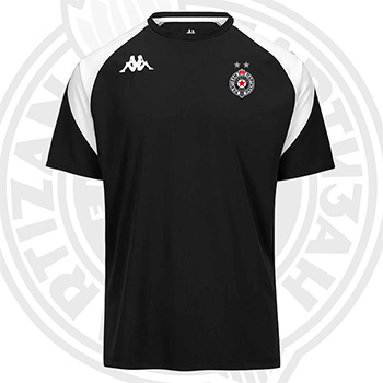 Kappa crna majica za trening FK Partizan 6084