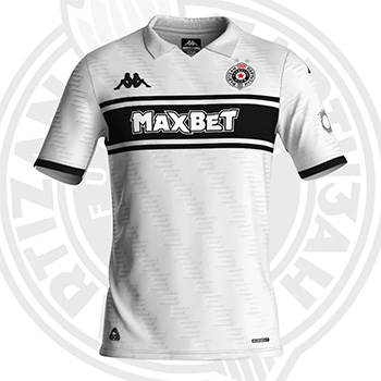 Kappa dečiji beli dres FK Partizan 2025/26 Kappa dečiji beli dres FK Partizan 2025/26